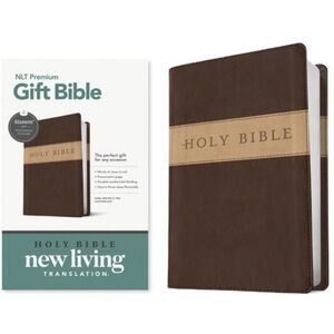 Premium Gift Bible Nlt, Filament Enabled, Tutone (Leatherlike, Dark Brown/Tan, R